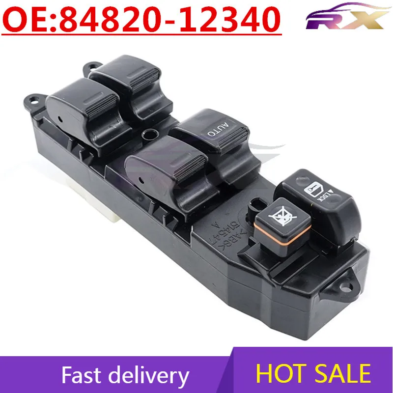 

OEM:84820-12340 Left Drive Power Window Master Control Switch For Toyota Corolla