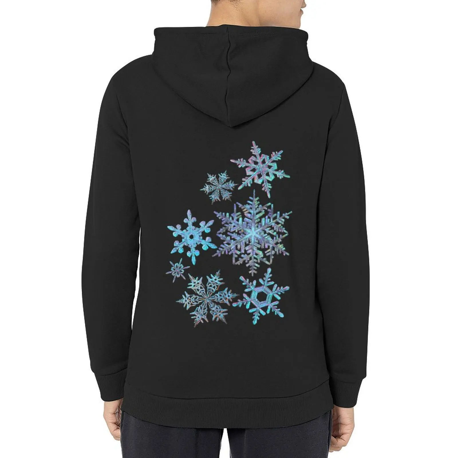 

Snowflakes on light Hoodie mens designer clothes men wear men's autumn clothes men clothes tracksuits