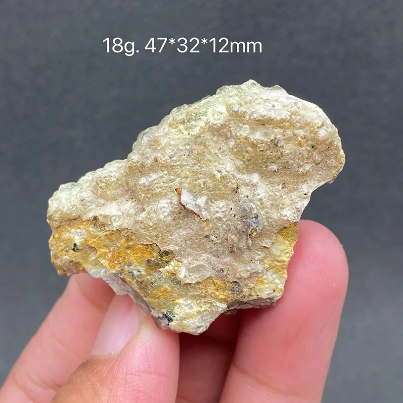 100% natural hyalite （Green crystal fluorescence）mineral  specimen Healing crystals Gemstone collection
