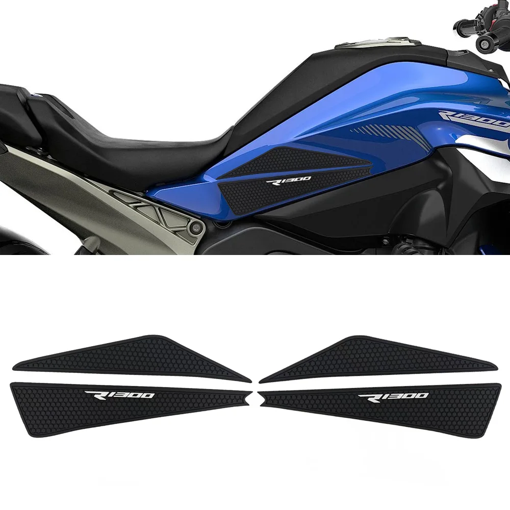 For BMW R1300R R1300RS 2025 Motorcycle Non-slip Side Fuel Tank Stickers Waterproof Pad Rubber Sticker