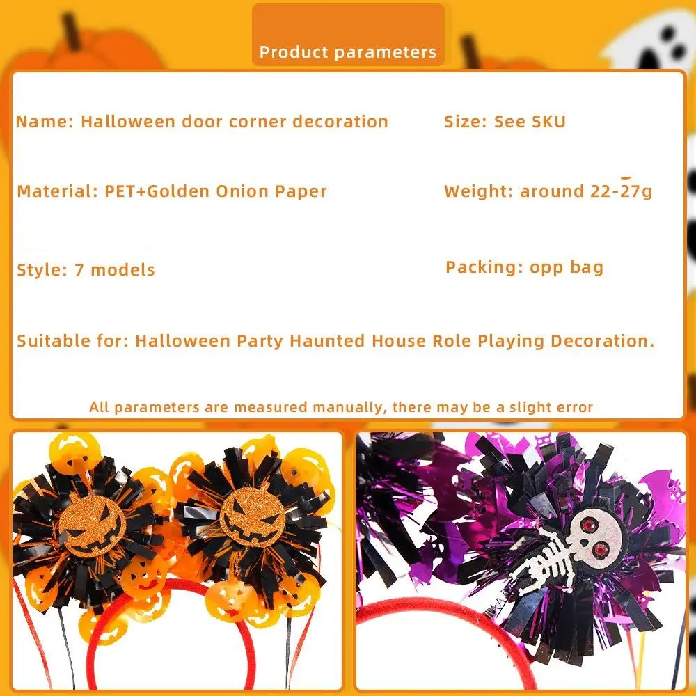 الخفافيش هالوين العصابات الشعر الجمجمة شريط شرابة هالوين الشعر هوب اليقطين الحرف اليدوية الخفافيش الهيكل العظمي عقال صور الدعامة