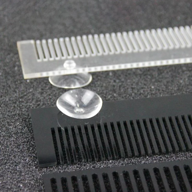 Acrylic Fish Comb Overflow Bar Overflow Bar Overflow Plate Transparent/black Bright 1PCS