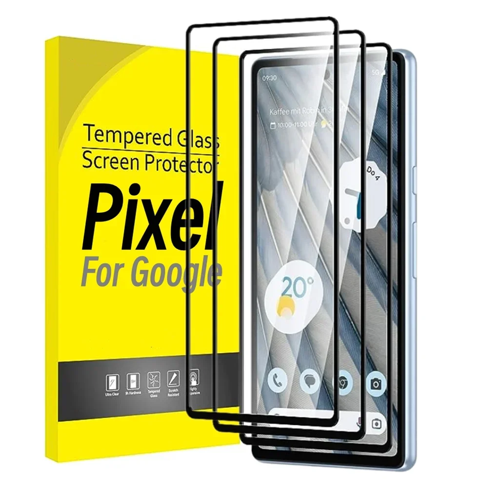 For Google Pixel 7 6 Pro Pixel7A Pixel6A 4 3 XL 7A 6A Screen Protector HD Tempered Glass Protective Film For Pixel 4XL 7Pro 6Pro