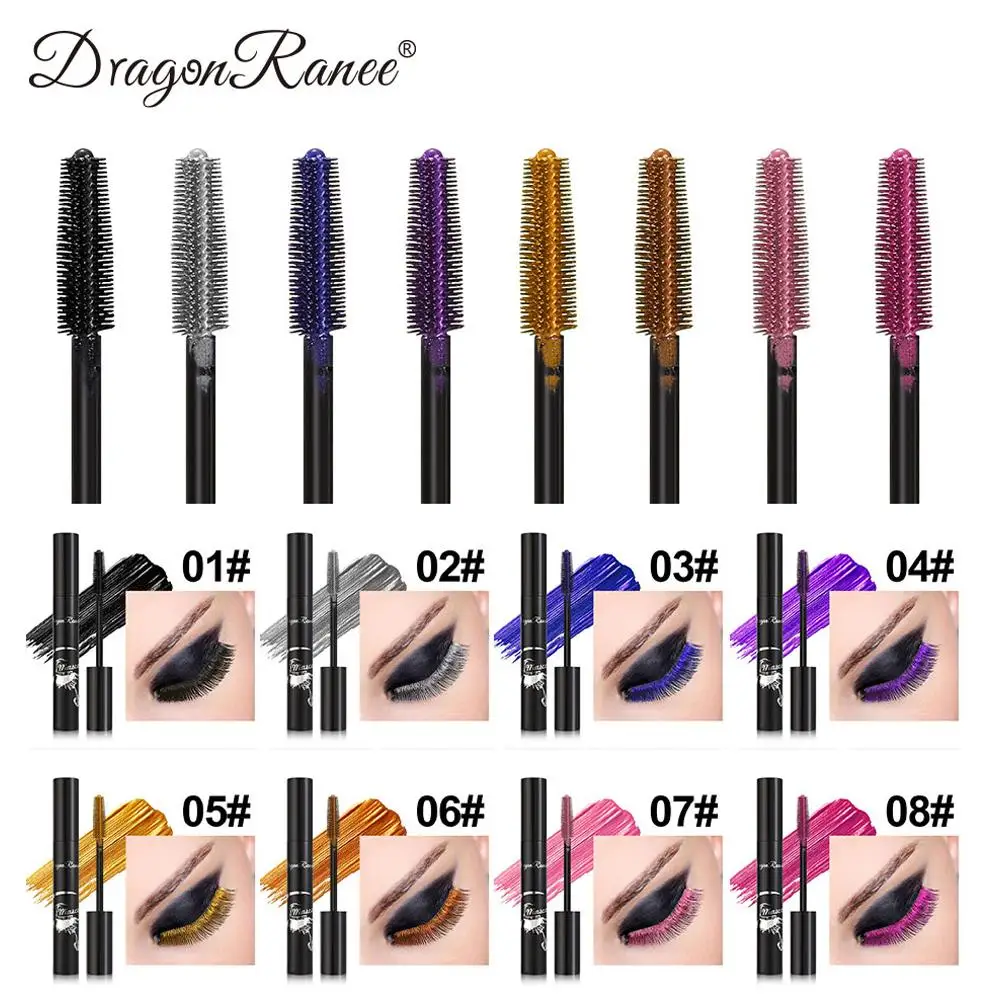 NEW Color Waterproof Mascara Liquid Lash Extension No Clumping Mascara Smudge-Proof High-end And No Volume Length H1X8