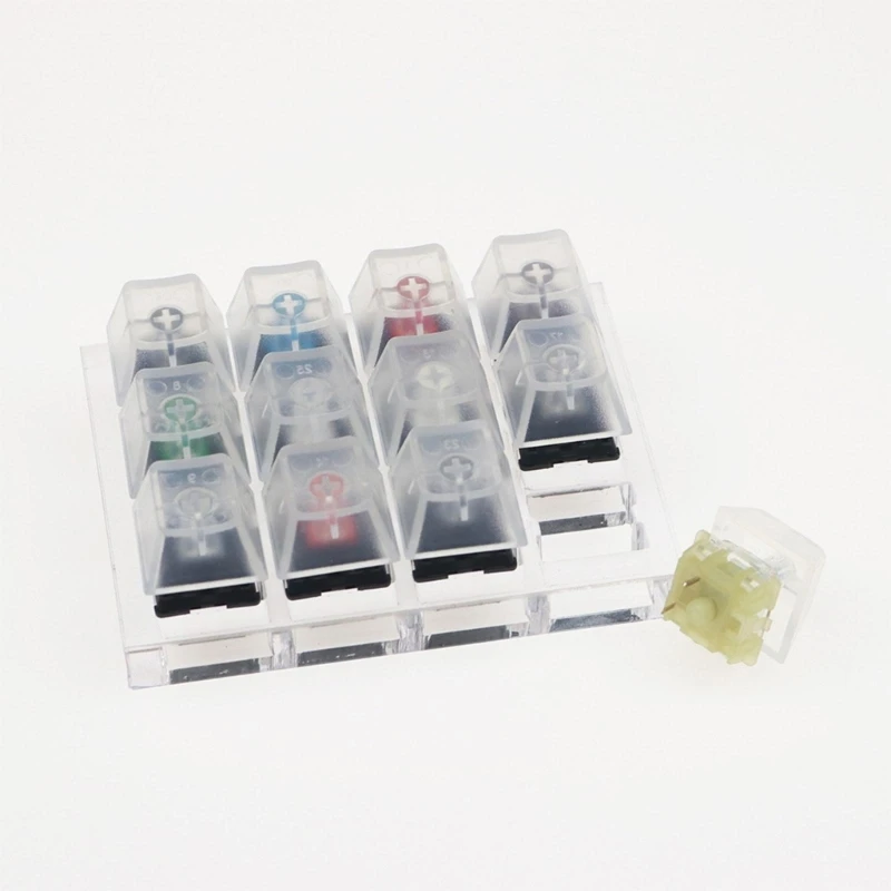 Keyboard Cherry MX Shaft Testing Acrylic Tester Transparent Keycap Base Dropship