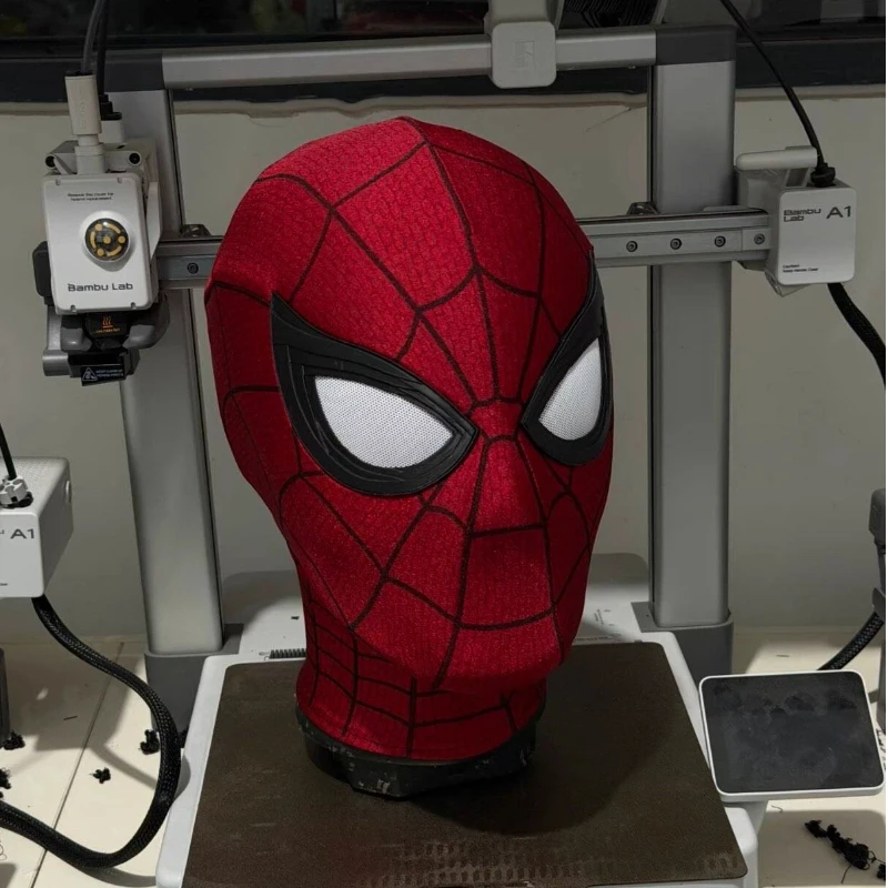 Brand New Day Spider Man Headset Handmade Eye Magnet Adsorption Movie Restoration Mask Comic Exhibition Cos Gift For Fans