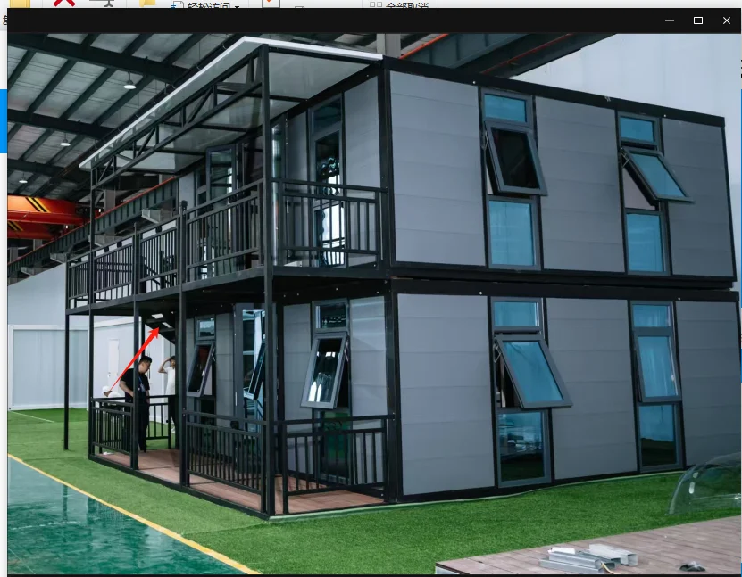 40 قدم 20 قدم 30 قدم الجاهزة المعيشة المتنقلة حاوية قابلة للتوسيع منزل جاهز فيلا المحمولة المنزل منازل صغيرة الجدة شقة #2