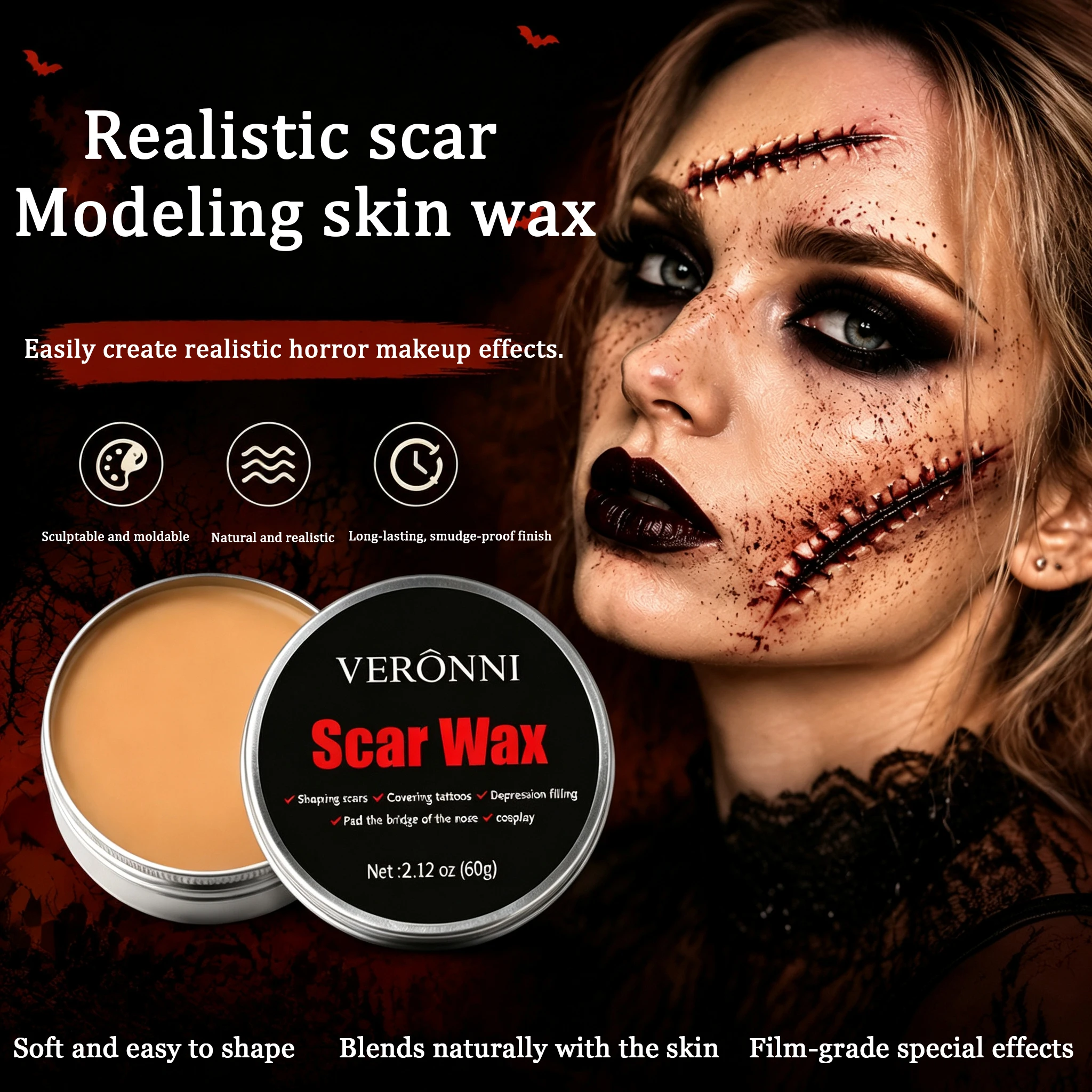 Beauty Makeup Pictures - Halloween Scar Wax Special Efficacy Makeup