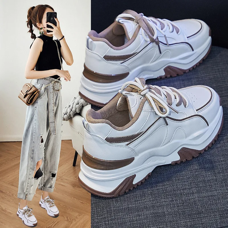 Women Sneaker Breathable Students Casual Shoes Sports for Girl Flat Mesh White Shoes Vulcanize Desginer Women's Vulcanize Shoes