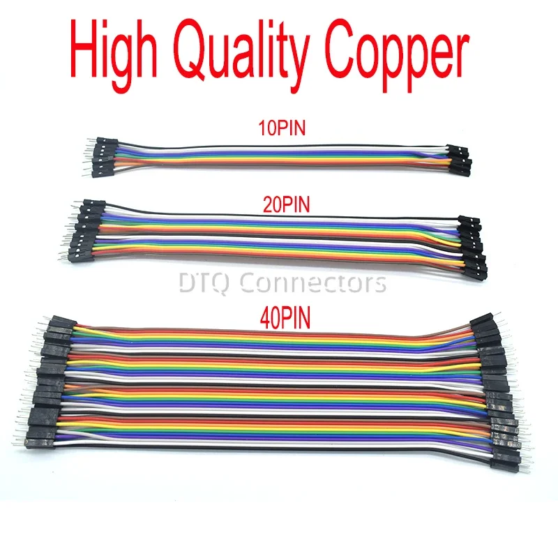 40PIN Jumper Wires Male-to-Male Female-to-Female 10cm 20cm 30cm Cable Set for PCB DIY Electronic Kit