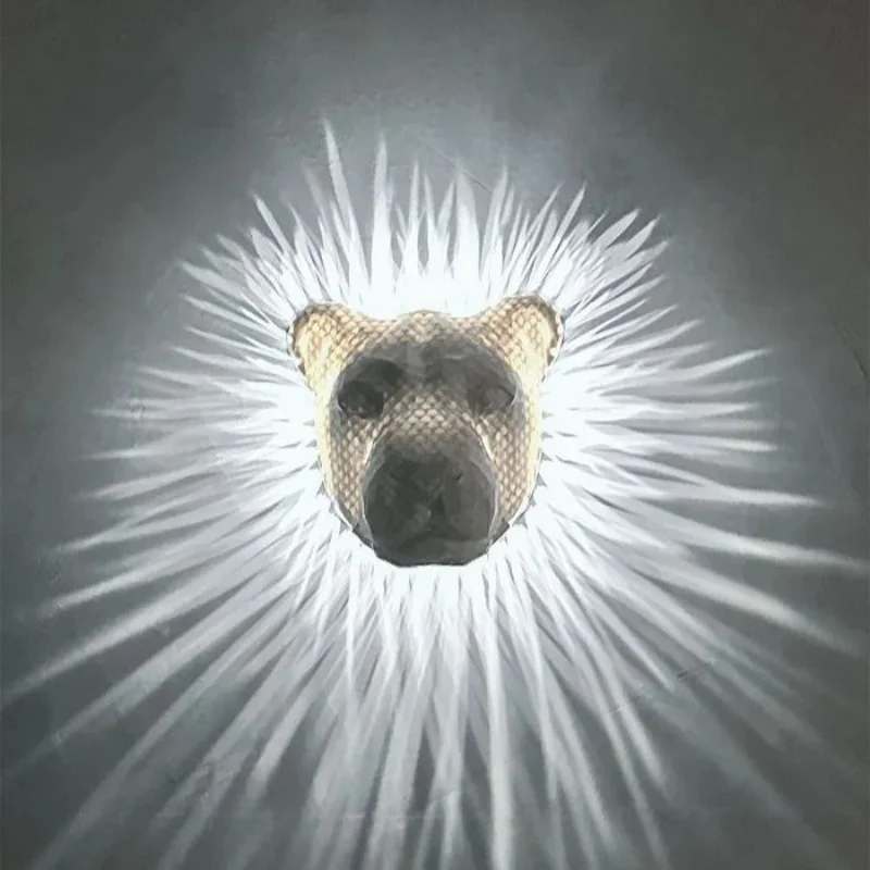 クリエイティブledウォールライト-動物-フクロウ-鷲-ランプ-寝室-ベッドサイド-廊下-通路-鷲ライト-3dプリント-パーティー-ホームデコ-ウォールランプ