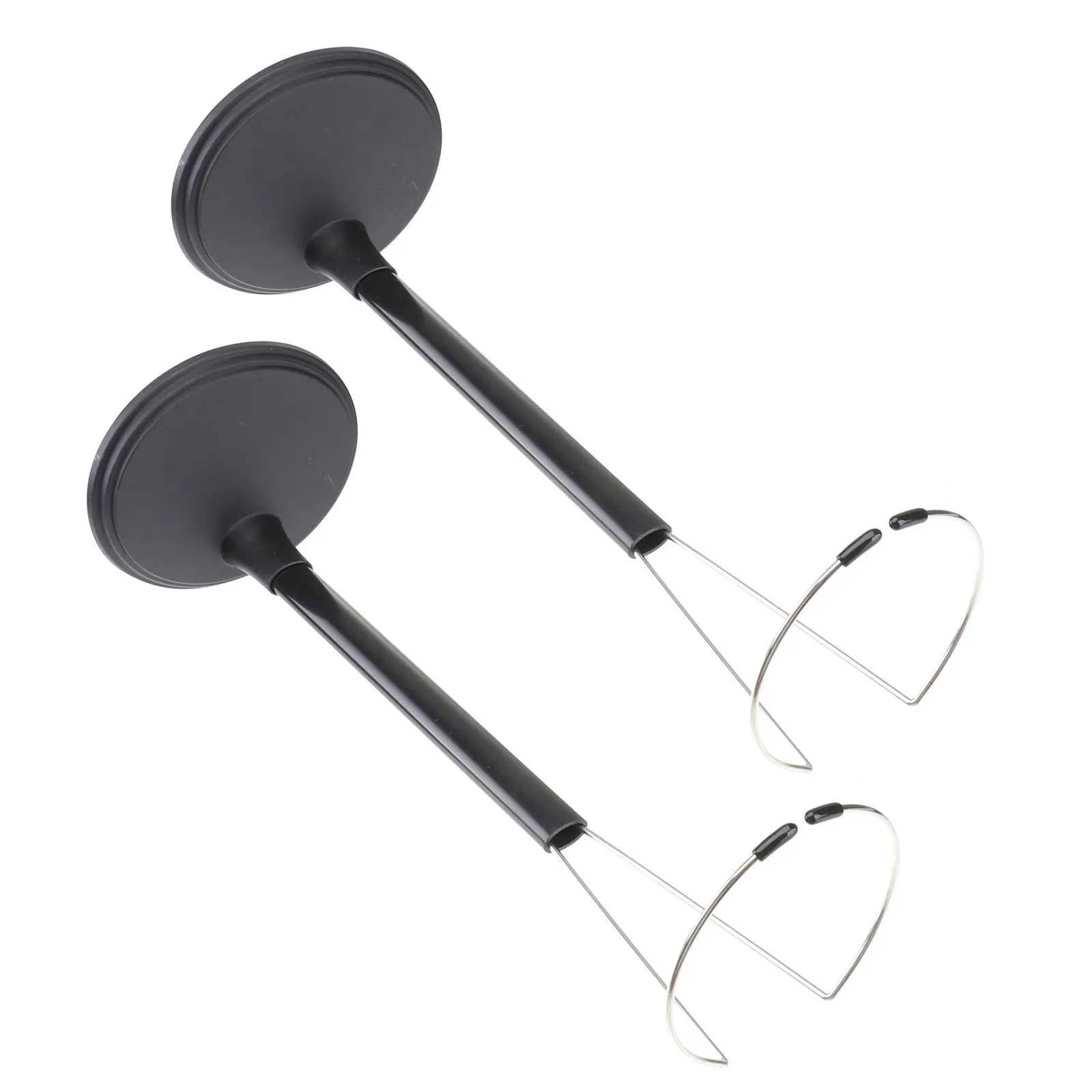 

2Pcs Display Stand for Heavy Duty PVC Support Rack 35Cm Figure Organizer Space Saving Home Decor Black Creative Stand