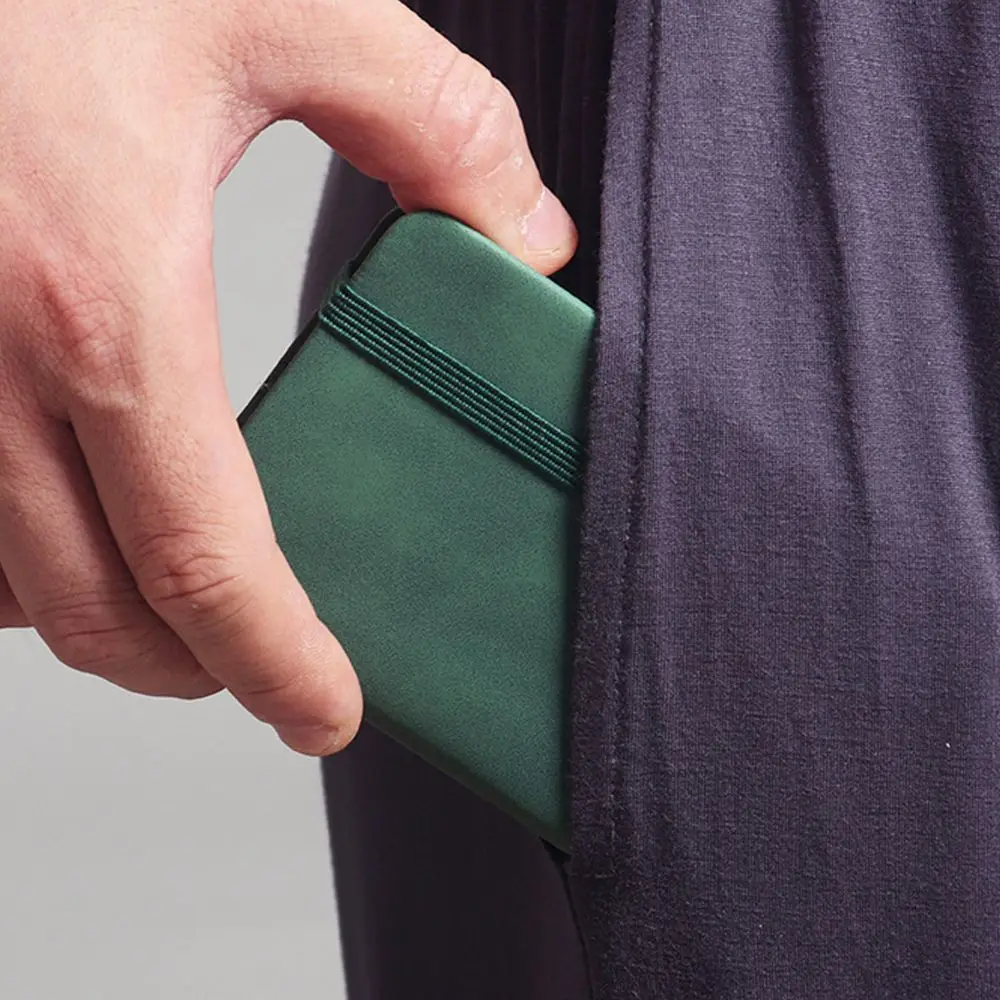 A7 크리 에이 티브 대학 두꺼운 가죽 학생 문구 미니 단어 책 필기 노트 메모 노트 포켓 일기장