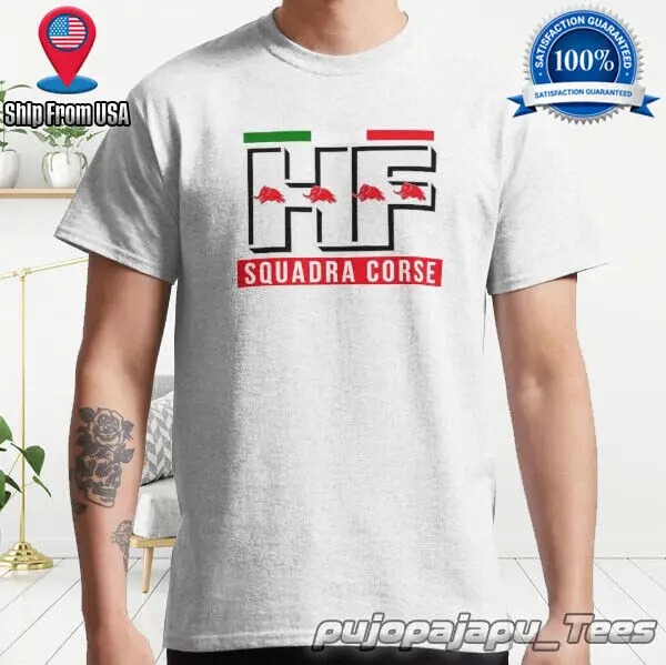 Nouveau T-Shirt Homme Logo Lancia HF Squadra Corse Classique Américain Drôle Taille S-5XL