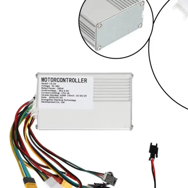 

Контроллер для электровелосипеда 36В 350Вт с цифровым LED-дисплеем и спидометром для точных данных о скорости и улучшенного впечатления от езды