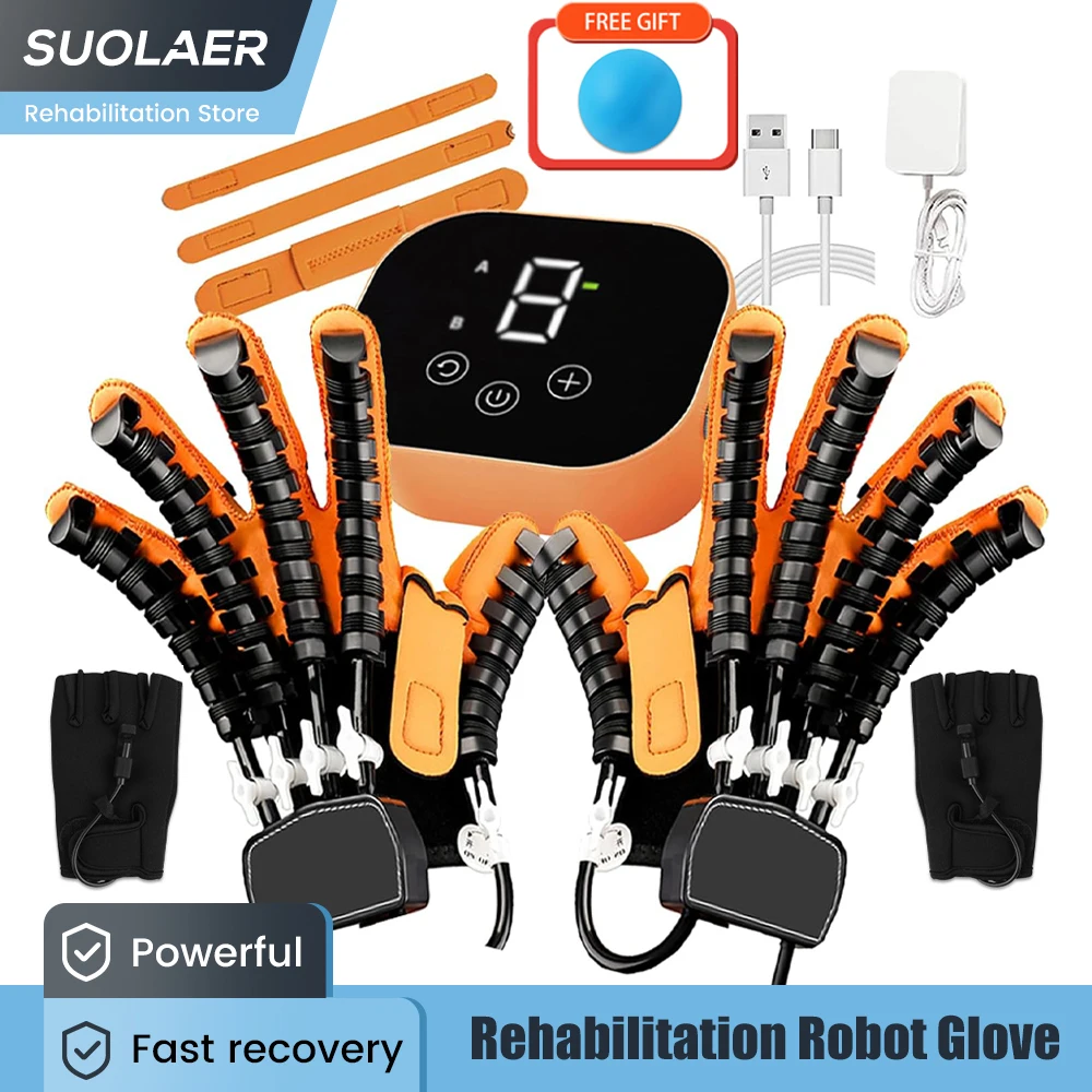 

Finger Rehab Trainer Rehabilitation Robot Gloves Hand Physical Therapy Equipment for Hemiplegia Arthritis Dysfunction Recovery