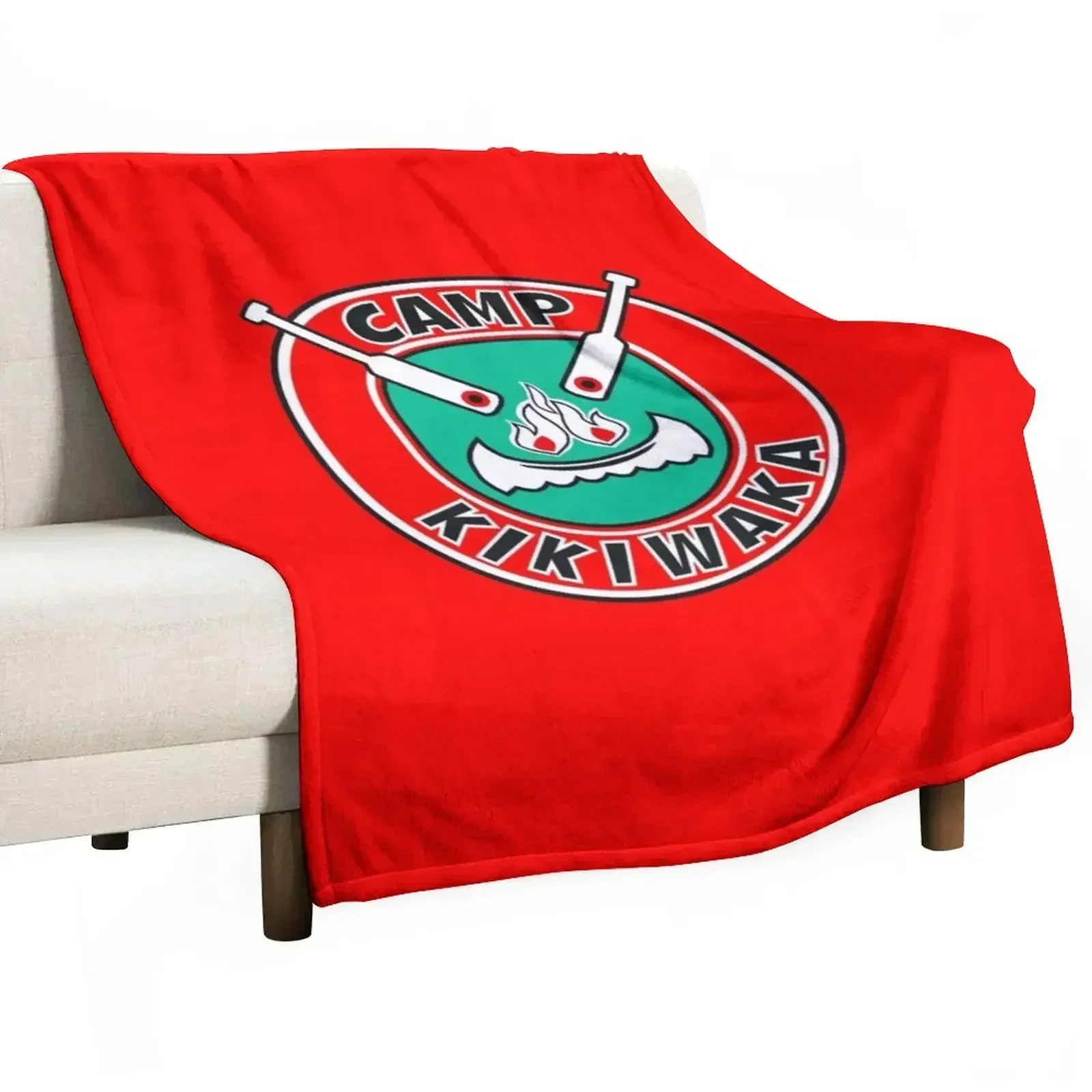 Kikiwaka bunk D for red background / Throw Blanket Blankets Sofas Of Decoration Single heavy to sleep Blankets