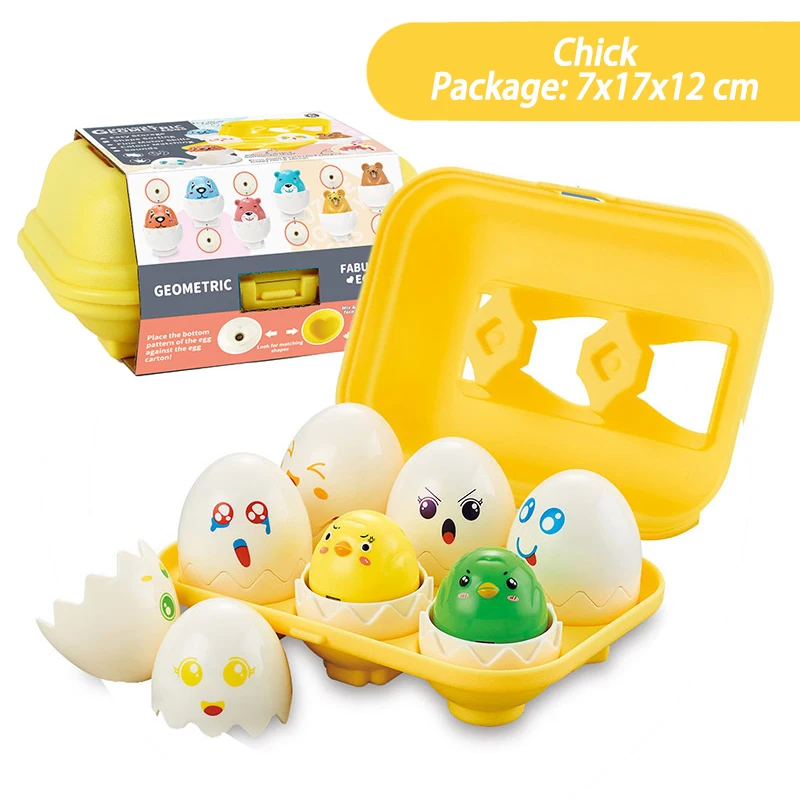 Set De 12 Huevos Montessori Con Gallina Y Carrito – Aprende Colores Y Formas Jugando (4-6 Años)