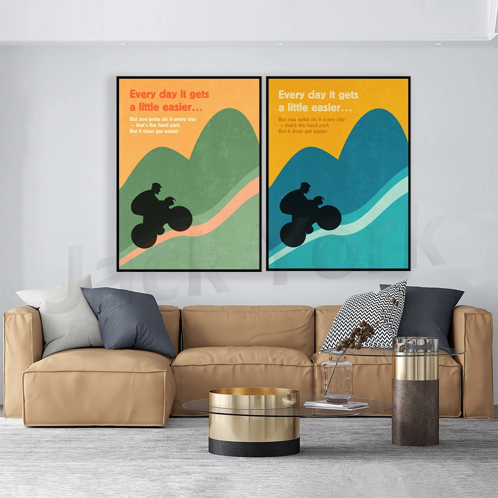 Póster de ciclismo, impresión  - Cycling Quote reseña y precio