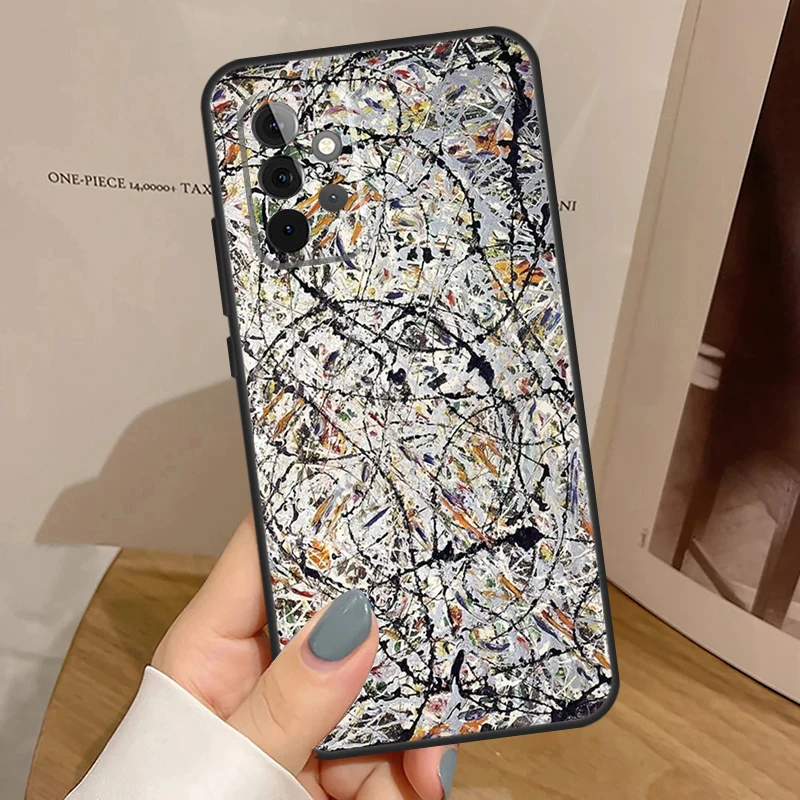 Jackson Pollock Free Form painting For Samsung Galaxy A53 A33 A13 A23 A15 A25 A35 A55 A51 A71 A12 A32 A52 A14 A34 A54 Case