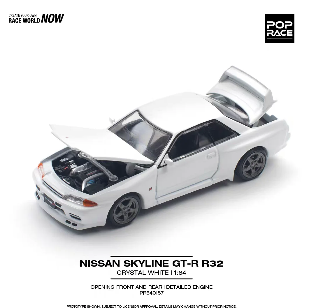 

Спот POPRACE 1/64 PR640157 SKYLINE GT-R R32 Белый