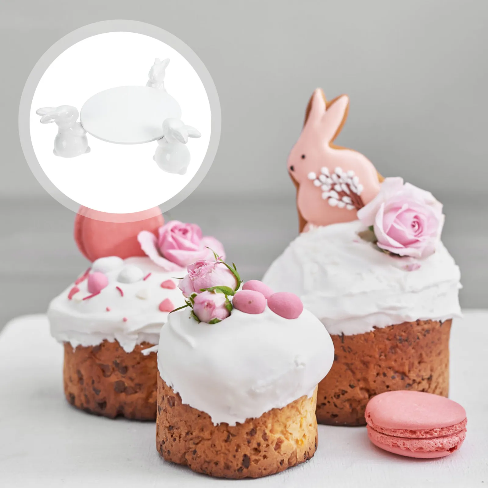 

Керамическая тарелка для торта в форме кролика, белая, с подставкой, для десертов, поднос для подачи еды, посуда для послеобеденного чая, подставка для закусок