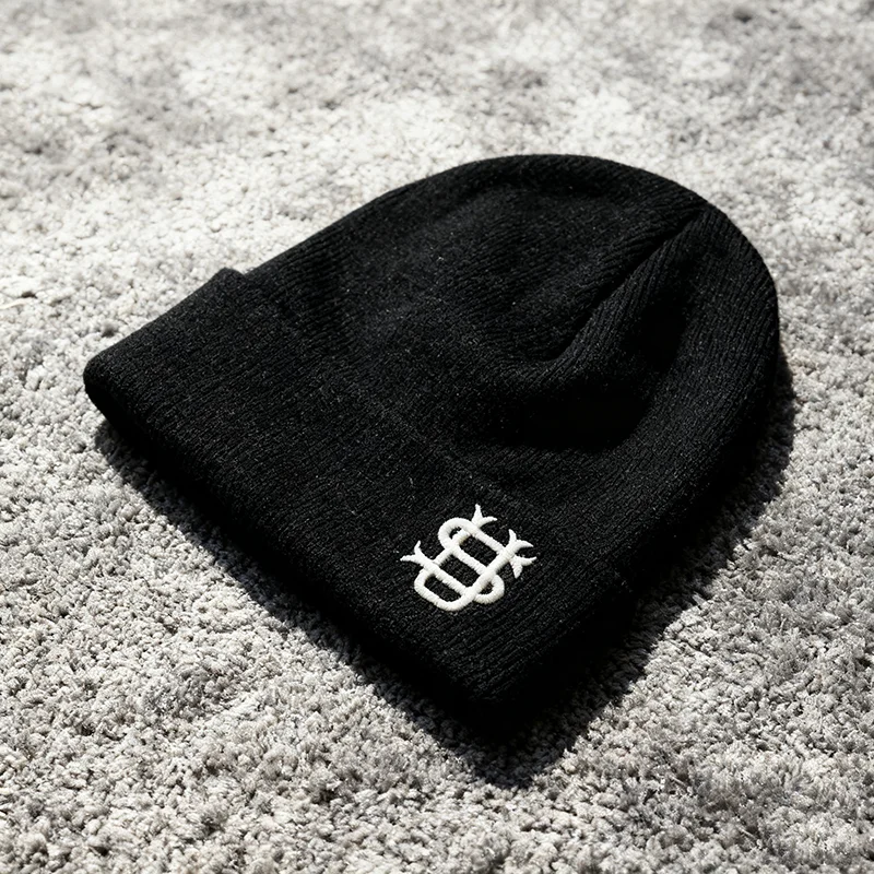 شخصية عصرية رسالة عادية محبوك قبعة الخريف الشتاء الدافئة محبوك قبعة في الهواء الطلق ركوب الدراجات سدادات حماية الأذن هوديي