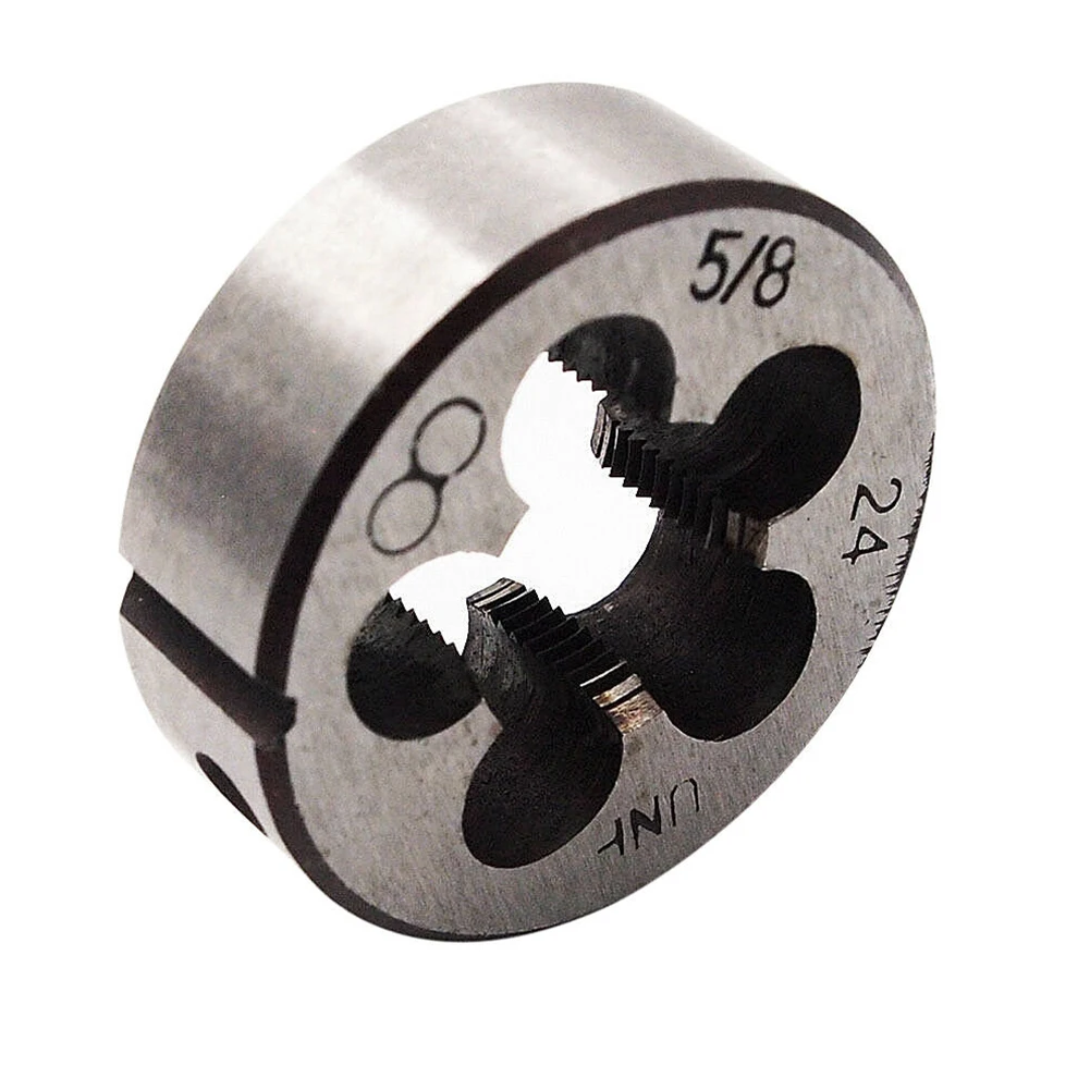 أدوات 5/8 بوصة - 24 DIE UNEF Die Gunsmithing Round 1.5 بوصة (38 مم) 5/8-24 UNEF جودة عالية كمامة خيوط موثوقة #6