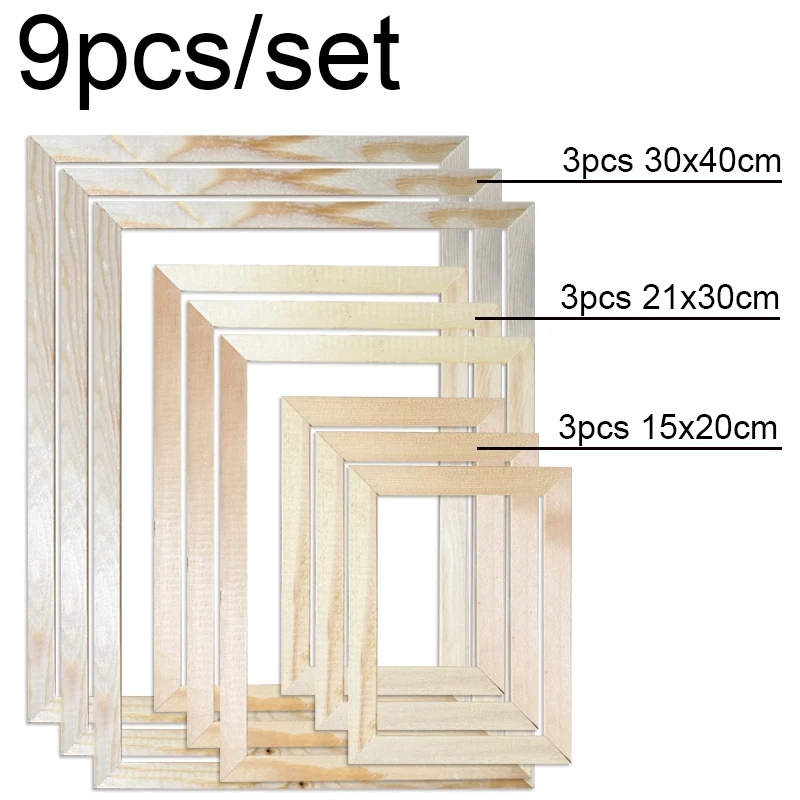 15x20 21x30 30x40 Needlepoint Frame Needlework Frame Wood Pictures Frame with Thumb Tacks For Wall Canvas Diamond Painting Frame