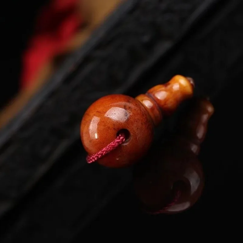 Tibetan old cow bone three-way round bead , Buddhist , prayer beads, bracelet accessories, Buddha head component