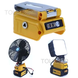 For Dewalt 18V 20V Lithium Battery 60W 5A Adapter Converter With USB Charging Port 12V DC Output Interface Compatible Appliances