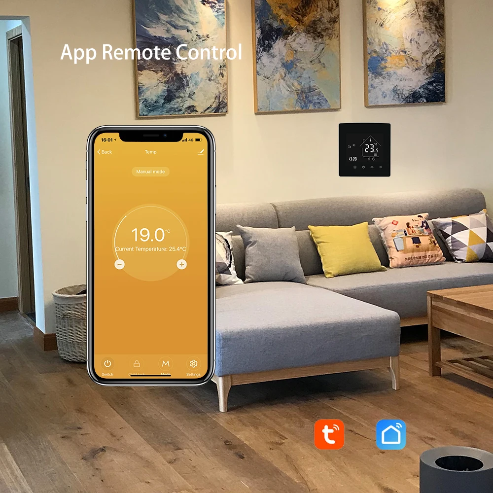 Zigbee-サーモスタット3.0,水/電気床暖房,ガ/gb/gc,スマートライフ,Tuya,Alexa,Google Home