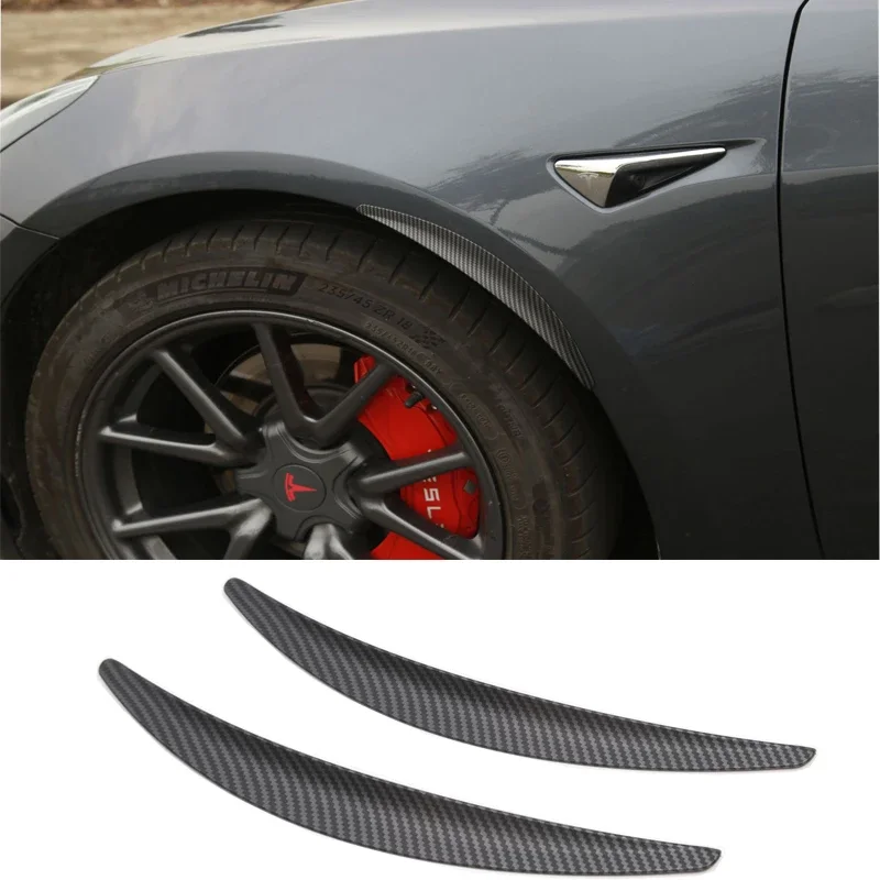 Mudguard for Tesla Model 3 Fender Wheel Eyebrow Spoiler Car Modification Camera Protection Decoration ABS Decoration 2017-2023