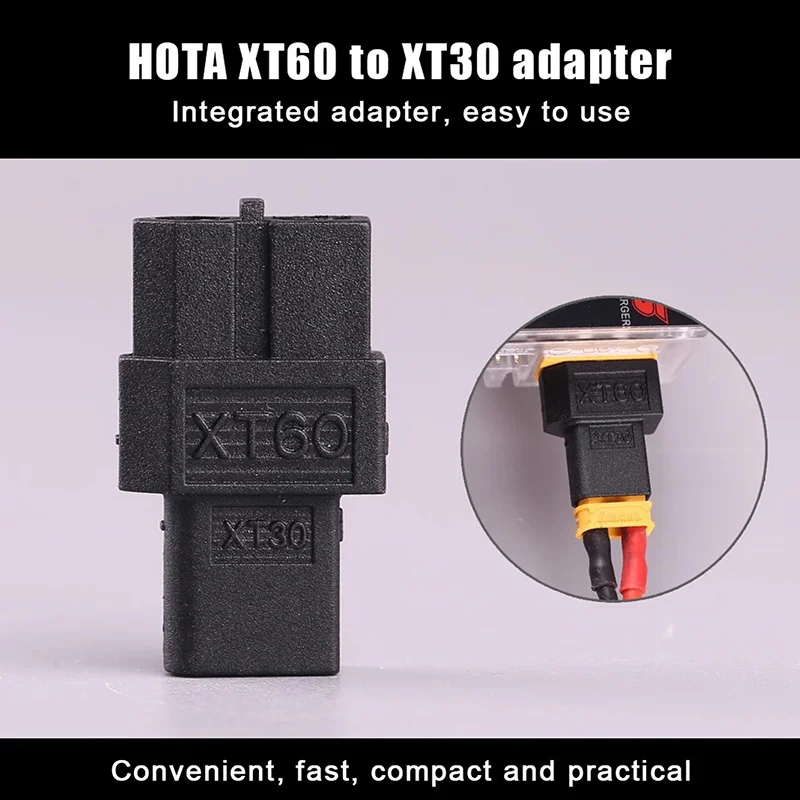 

[TG813]1/2Pcs HOTA XT60 Female To XT30 Male Adapter For RC Aircraft Battery Connector Spare Parts