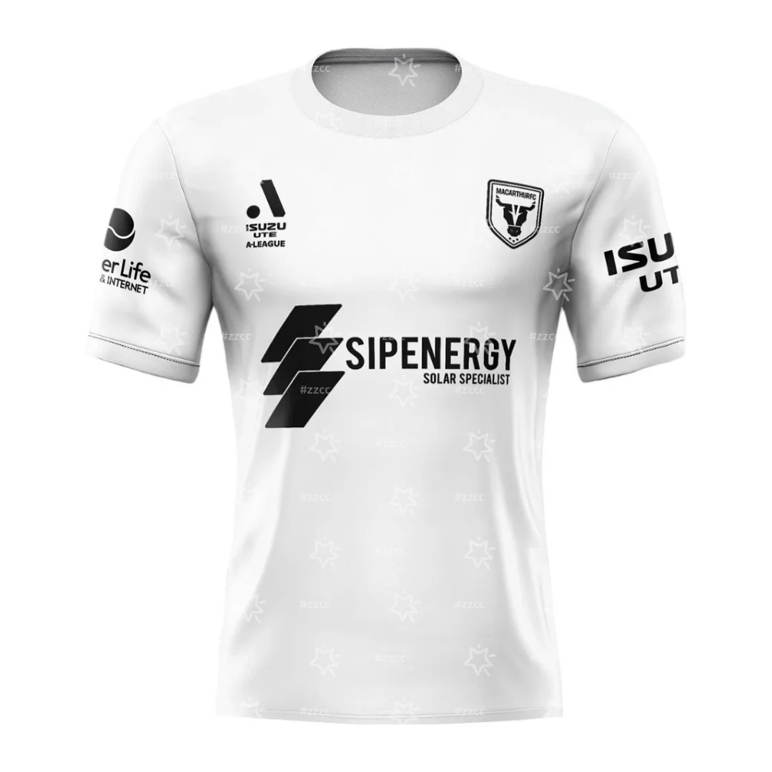

25-26 Australia A-League Macarthur FC match Training football jersey Autumn Sports Dry Quickly Men's T-Shirt Children's Clothing