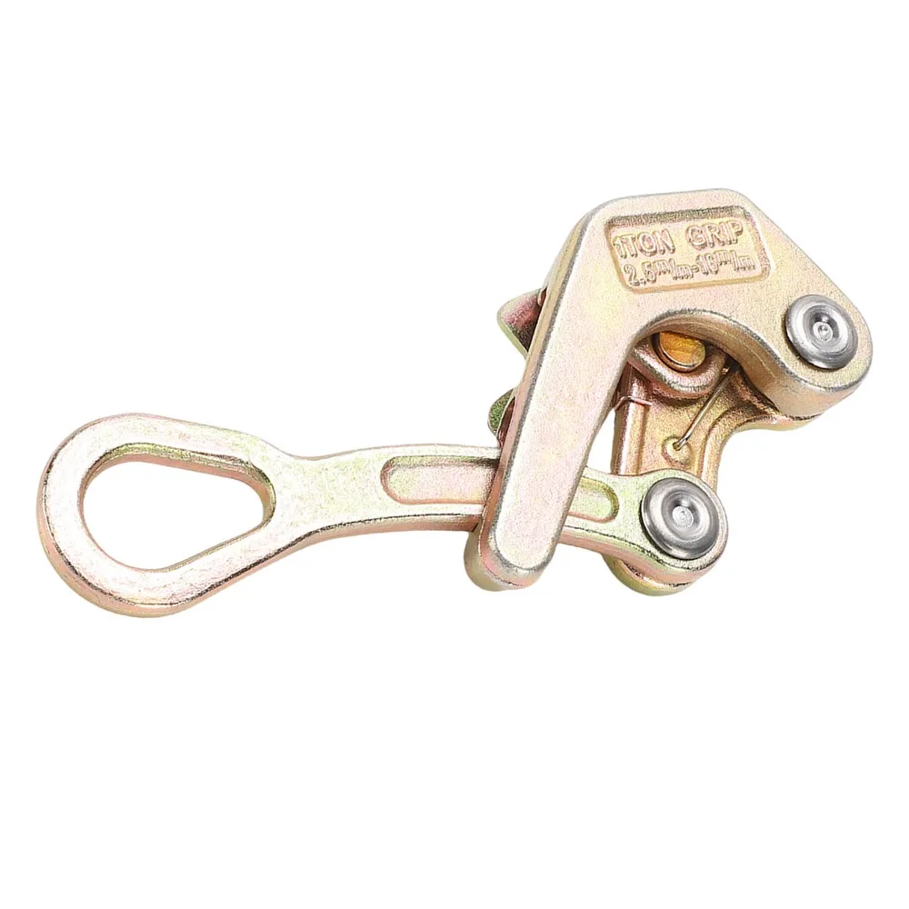 1 Ton Capacity Wire Gripper Tool Heavy-Duty Construction Multifunctional Use Rope Jaw Puller Portable Design Steel Wire Puller