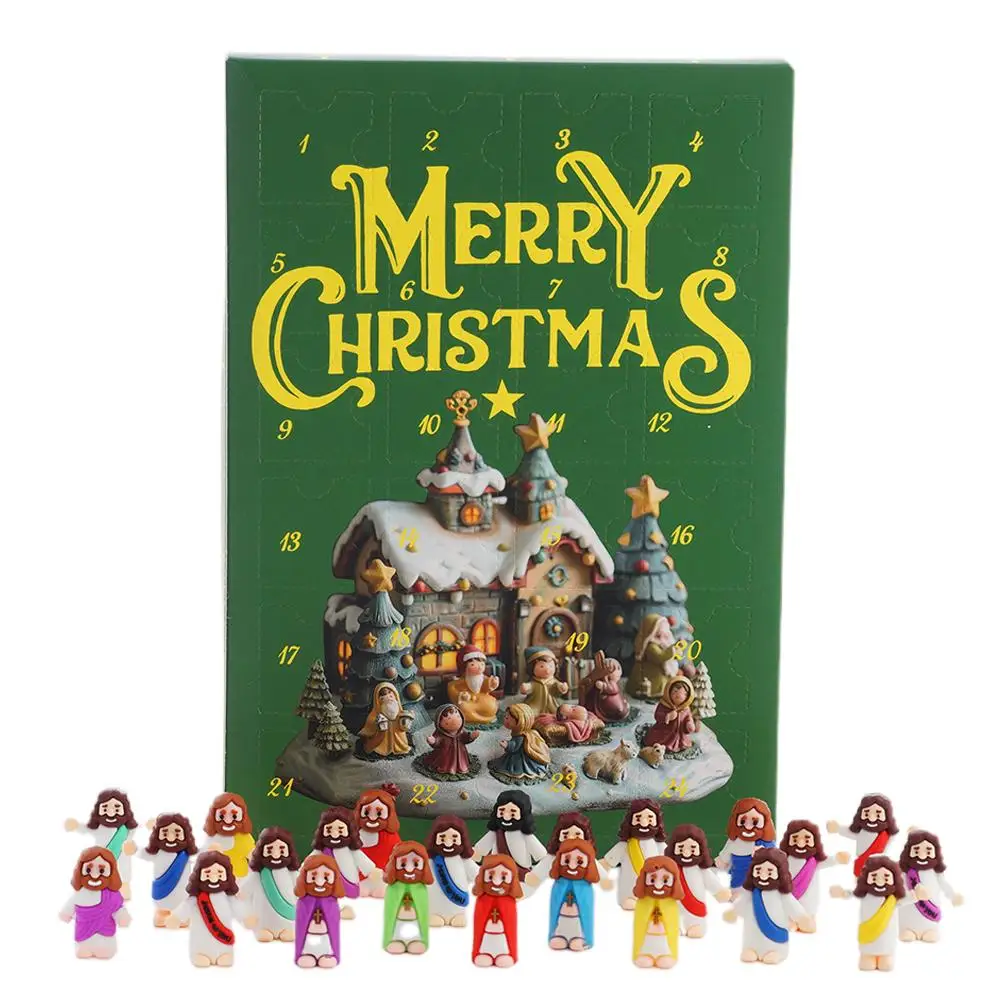 Mini Jesus Figurines 24Pcs Tiny Jesus Toys Little Jesus Figures Christ Savior Religious Jesus Doll Stuffed Merry Christmas Gifts