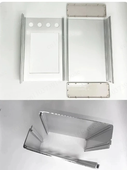 Versatile HMI Mounting Enclosure – Plastic Box with Aluminum Side Cover, Fits 7