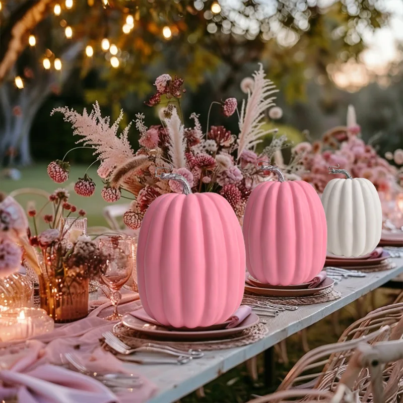 

Outdoor Halloween Decor Foam Pumpkins for Spooky Yard Display Shimmering Design DIY Halloween Decor