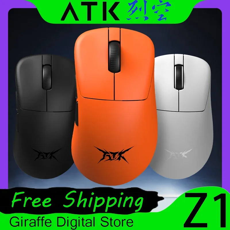 ATK Blazing Sky Z1 Mouse Liekong Z1 Mouse 8K PAW3950 Ultra Smartspeed Wireless Gaming Mouse Lightweight PC Gamer Accessories