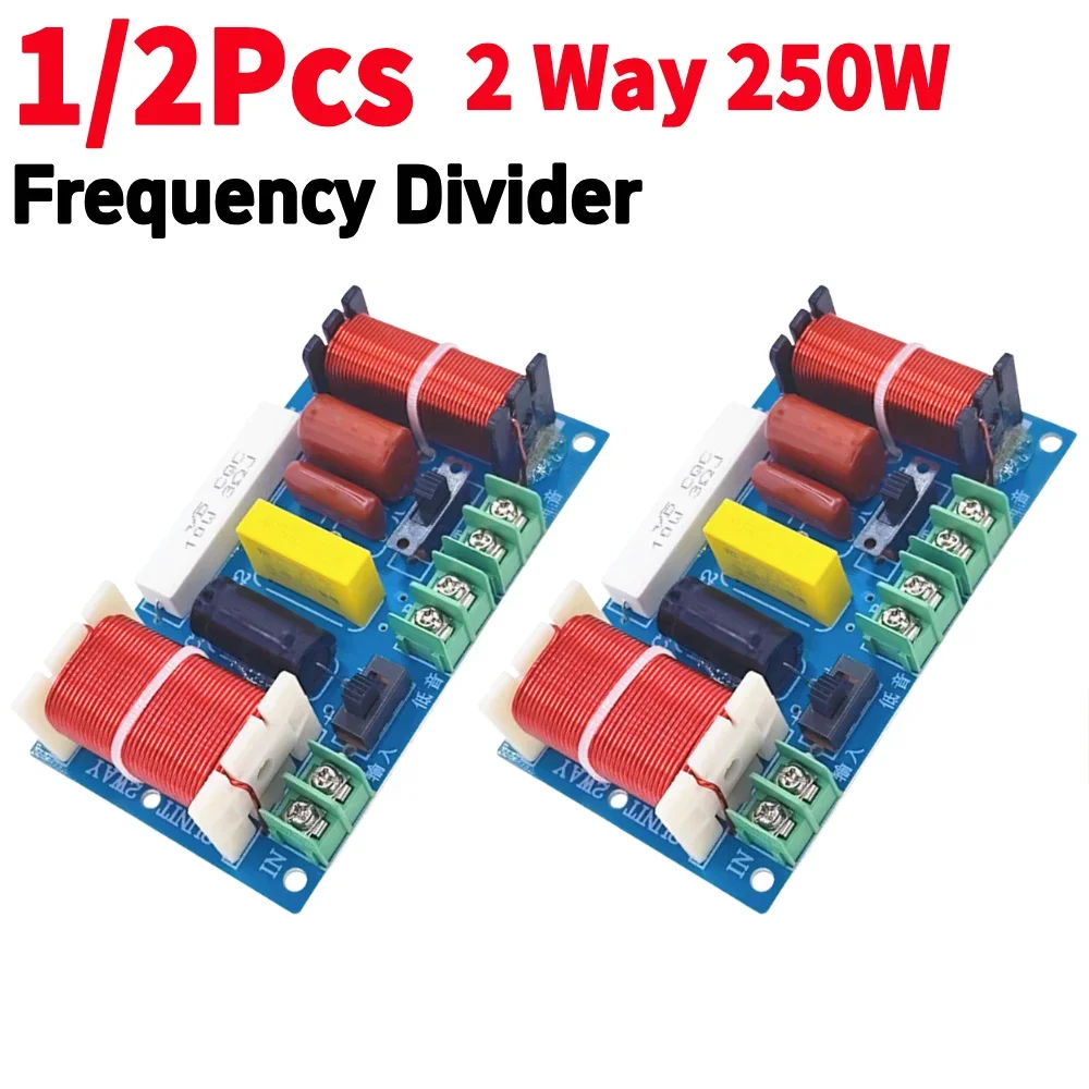 2-Wege 250W Lautsprecher Audio Frequenzteiler 2500-3000Hz HiFi Crossover DIY Lautsprecher Filter Modul Schaltung Home Sound Theater