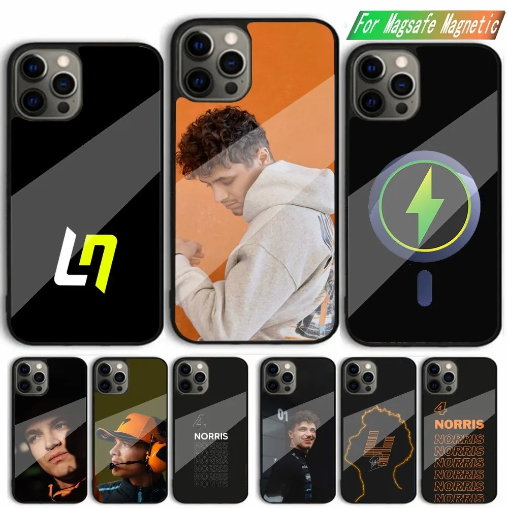 F1 Formula 1 Lando Norris Phone Case For iPhone 15,14,13,12,11,Plus,Pro,Max Mini Magsafe Magnetic Wireless Charging