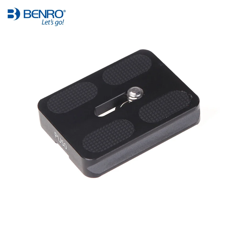 Benro PU50S PU50 PU60 PU70 QUICK RELEASE แผ่นอลูมิเนียม PU Series Universal กล้อง QR สําหรับขาตั้งกล้อง Ballhead
