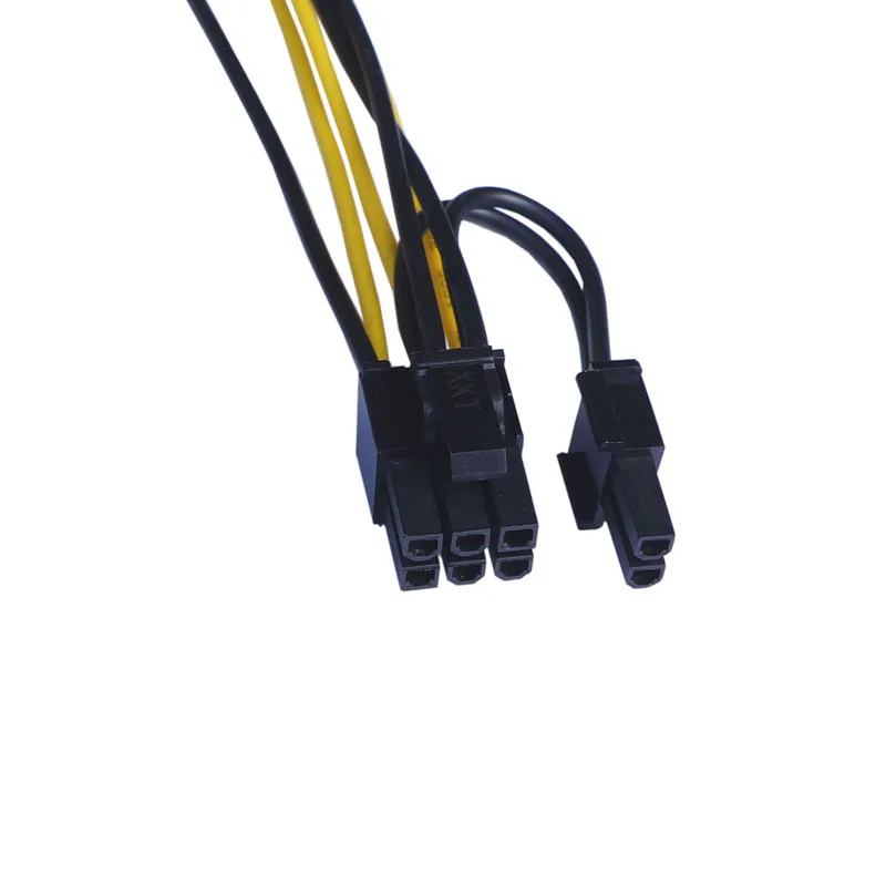 6 PIN to 8 PIN GPU Graphics Card Power Supply Cable 6P Female to 6+2P Male Extend Wire Converter 1007 18AWG Cord Adapter