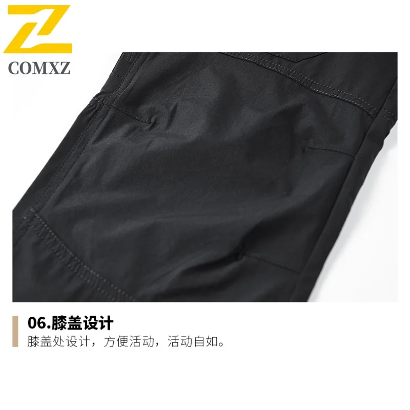 EiAO الرجال الربيع والخريف سريعة الجافة سراويل للتسلق مقاوم للماء يندبروف تنفس حجم كبير ملابس العمل في الهواء الطلق التخييم تسلق الجبال #5