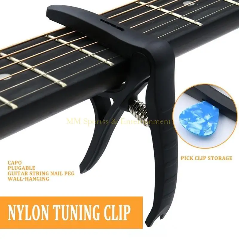 31BE capo guitarra, guitarra capo desencadeia tensão ajustável 6 corda capo guitarra acústica para ukulele, baixo,