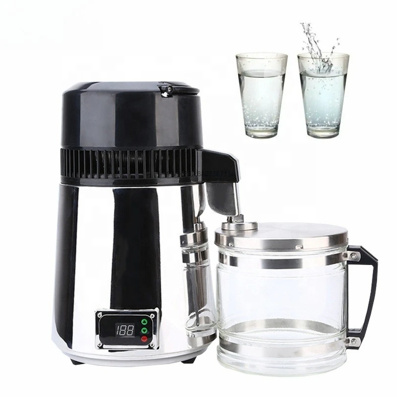 

750W 4L Water Distiller Distilled Pure Water Machine Distillation Purifier Filter Stainless Steel Water Filter
