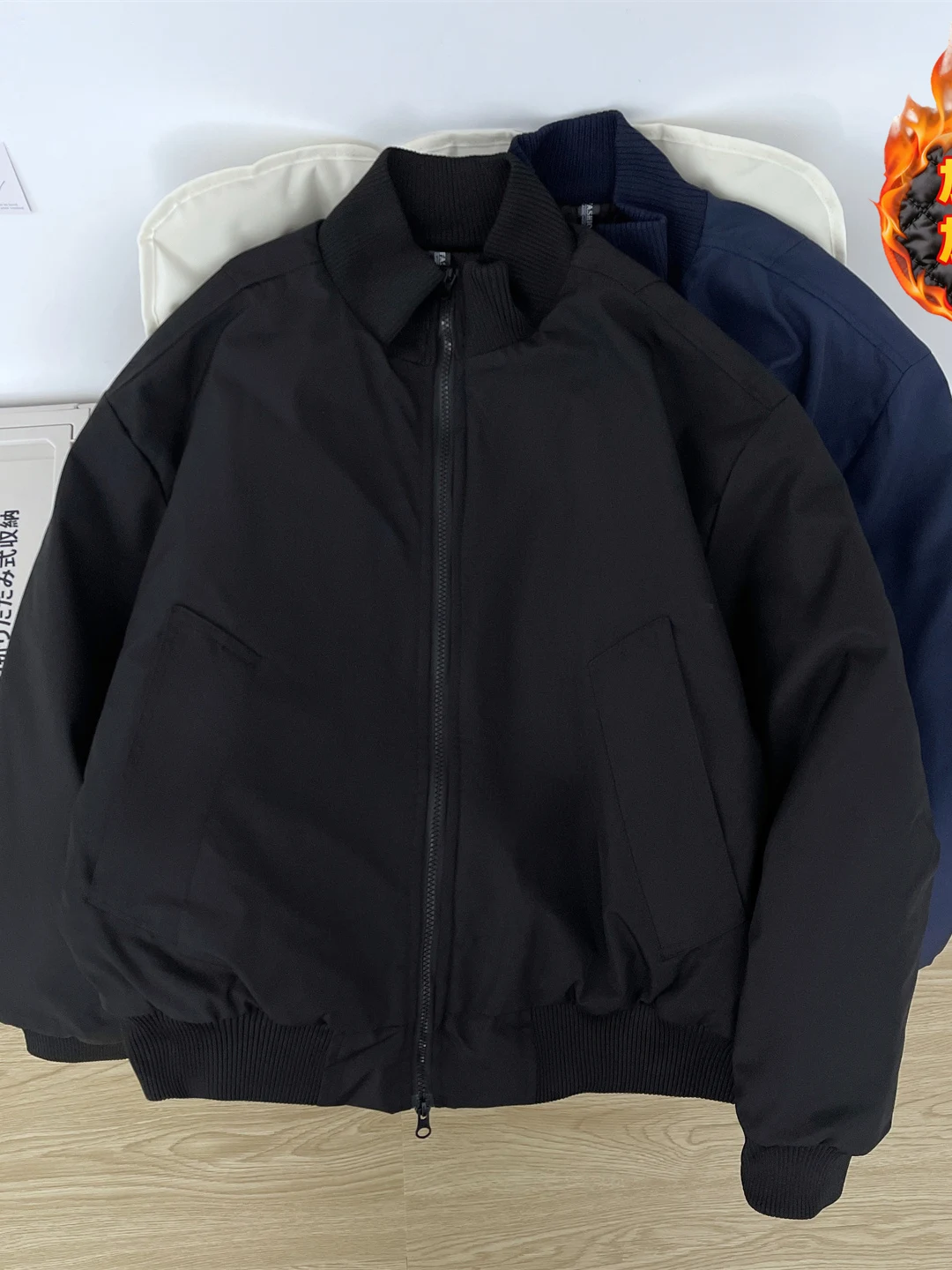 

Мужская зимняя куртка-бомбер из хлопка с пуховым наполнителем, свободного кроя, с воротником-стойкой, в американском стиле, теплая, утолщенная, хлопковая верхняя одежда