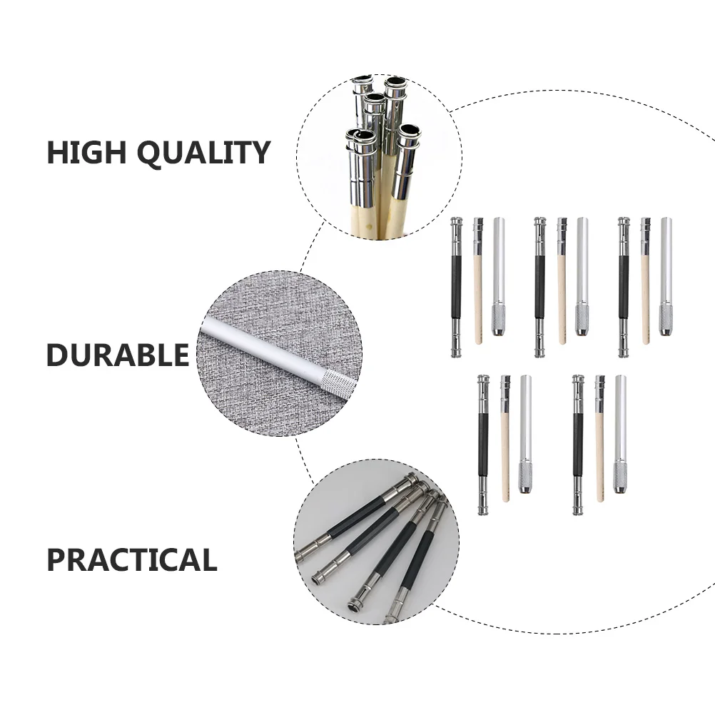 

15Pcs Pencil Extender Sturdy Double Ended Holder Fits Most Pencils Portable Easy Carry Ideal for Drawing Writing School Office