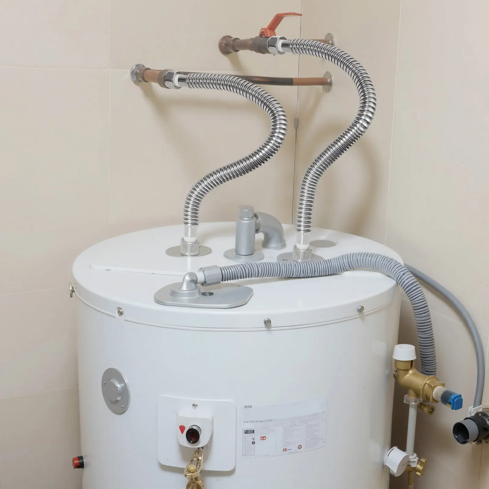 

Water Heater Kit, 24 Inch Length Water Heater Flex Connector, Waters Heaters Installation Kit with 3/4" FIP x 3/4" FIP Inlet